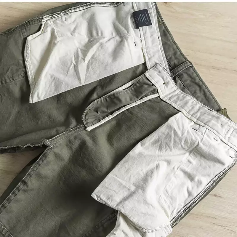 กางเกงคาร์โก้แฟชั่นผู้ชายเสื้อผ้าทหารสไตล์ทหารกางเกงยุทธวิธีสไตล์ฮาเร็มแนวสตรีทแวร์มีกระเป๋าจ๊อกกิ้ง