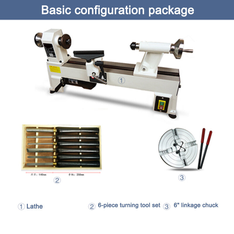 JWL-1018 Woodworking Lathe Household Multi-Functional Beading Machines Miniature Tools Wood Bead Processing String Machine 220 V