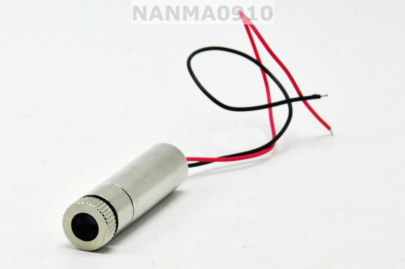 Módulo de diodo láser rojo enfocable ajustable, 100mw, 650nm, punto de luz LED 5V
