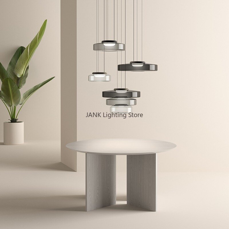 Plafonnier LED Suspendu au Design Minimaliste poumons, Luminaire Décoratif d'Nik, Idéal pour un Restaurant, une Chambre à Coucher, un Salon ou un Bar