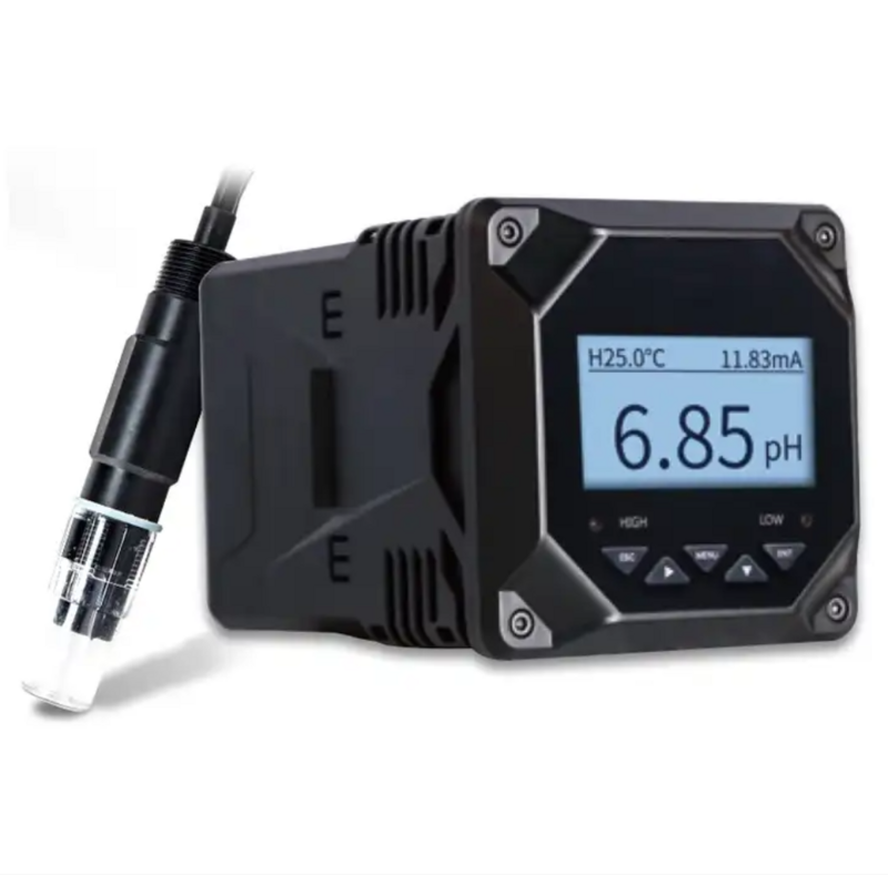 Controlador Em Linha Industrial Do Medidor De pH, ORP, Analisador De pH, Detector De Transmissor, Monitor De Medição Instrumento
