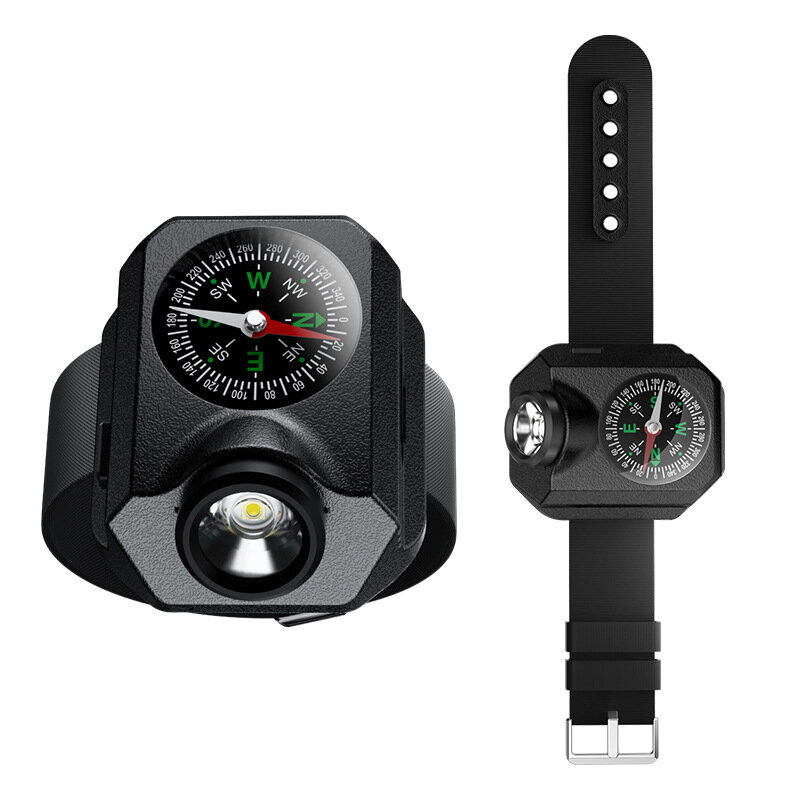 Nowy zegarek z kompasem do wspinaczki lampa na nadgarstek na świeżym powietrzu XPG