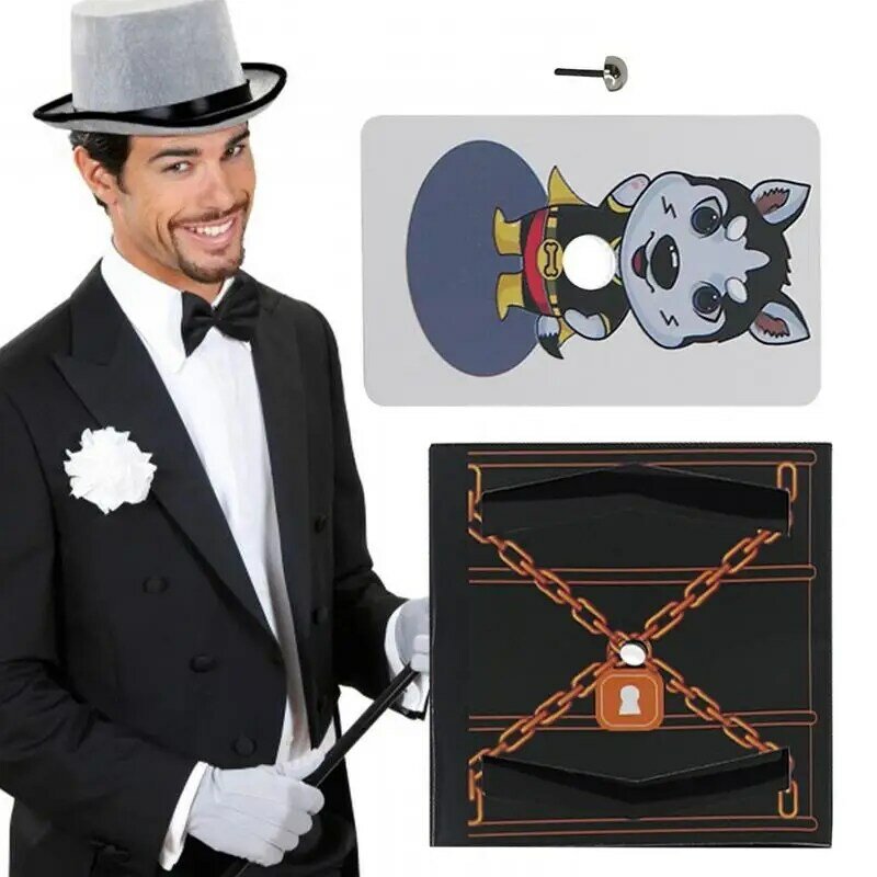 Magic Tricks Kit  Ghost Escape Board Simple Magic Novelty Toys Wooden Creative Gift for Stage Magic Show Suitable for Beginners
