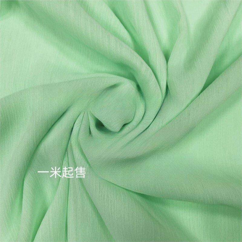 Robe plissée en mousseline de soie 75D, tissu pansement déformable, vêtements chinois des Prairies, jupe drapée douce