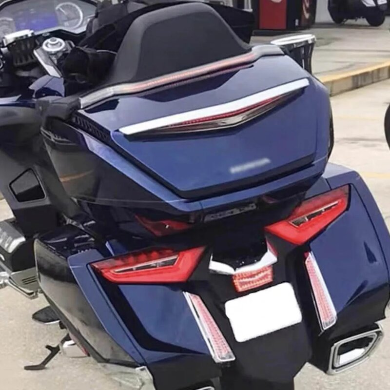 Motorrad abs Kofferraums poiler führte rot hinteres Bremslicht Blinker für Honda Goldwing gl1800 2015-2018