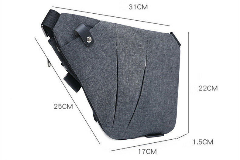 Mintiml®Bolso de pecho pequeño antirrobo ultrafino Unisex, bolso Personal flexible, Mini bolsos cruzados, bolso de un solo hombro