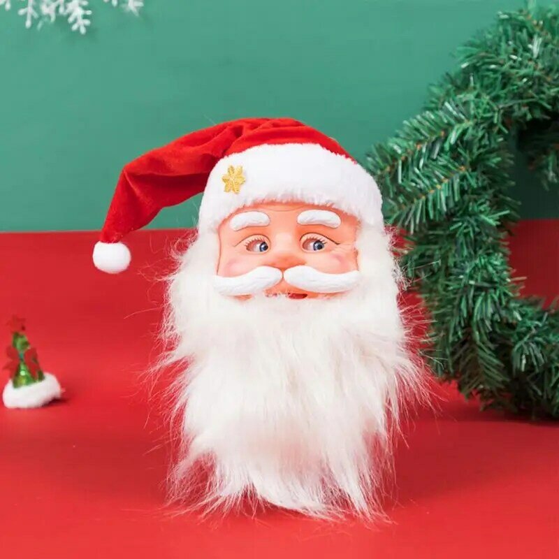 Elektryczne lalki Santa Claus dla dzieci mówiące śpiewające dla dzieci prezenty świąteczne zabawki dekoracja boże narodzenie w domu 2023 Navidad