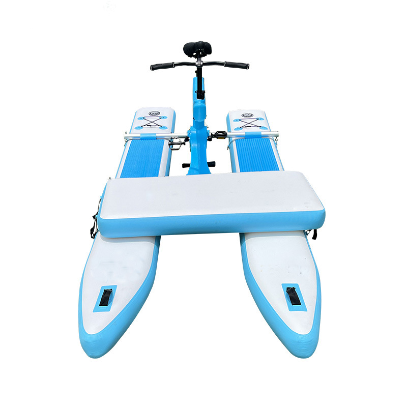 Single/double person inflatable sup bike for water custom floating water bicycle