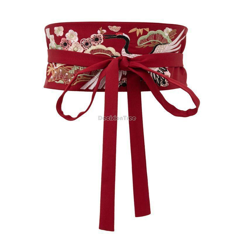 Cinturón de falda hanfu bordado para mujer, accesorio de estilo antiguo, estilo chino, retro, s819, 2023