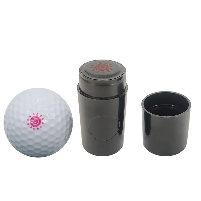 1 sztuk piłka golfowa Stamper Stamp Marker szybkie suszenie wrażenie trwałe długotrwałe różne wzory plastikowe akcesoria do golfa