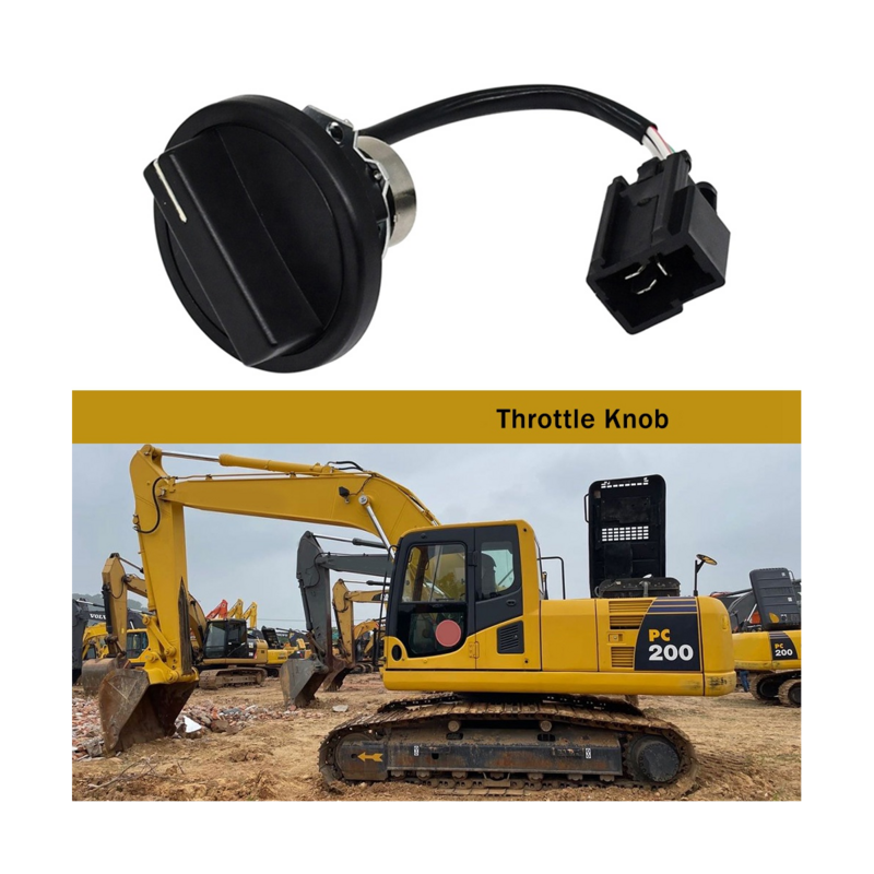 Excavator Throttle Knob Switch Gear Switch for PC200-6/7/8 7825-30-1301 7825301301 Throttle Motor Knob Switch