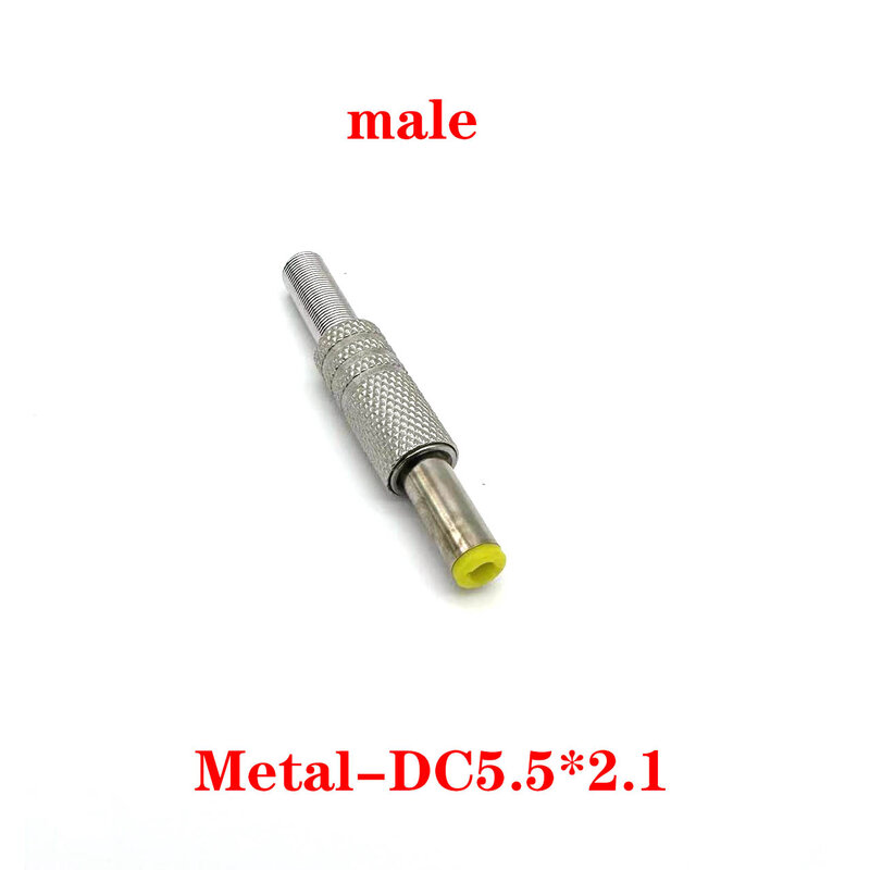 Kit de conectores de enchufe macho y hembra para proyecto DIY, Serie de enchufe de alimentación macho y hembra, 5,5x2,1/2, 5mm, DC-002/005