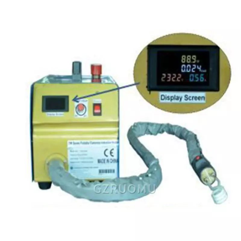 Wysokiej częstotliwości nagrzewnica indukcyjna chłodzony wodą maszyna nagrzewania indukcyjnego 220/110V do spawania metalu rura miedziana urządzenia do lutowania