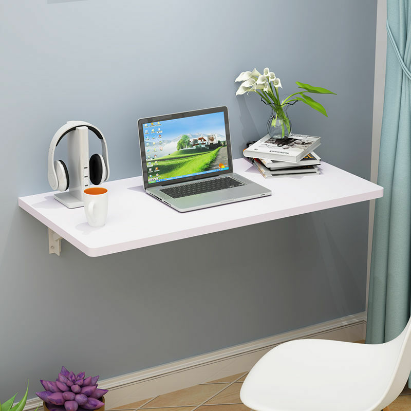 Mesa de comedor plegable montada en la pared, escritorio de ordenador con mesa de pared, escritorio de cuaderno, mesa de pared, silla, envío gratis