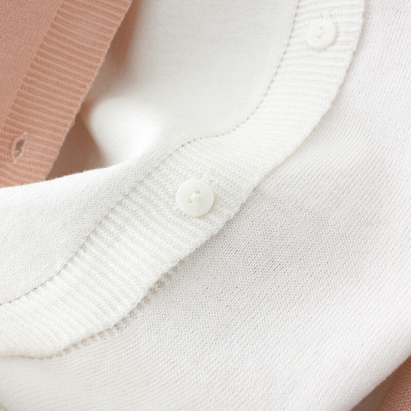 Cardigan tricoté en soie glacée pour femme, pull à manches longues, col en v, faux deux pièces, surdimensionné, courbe, grande taille 4xl, printemps 2023