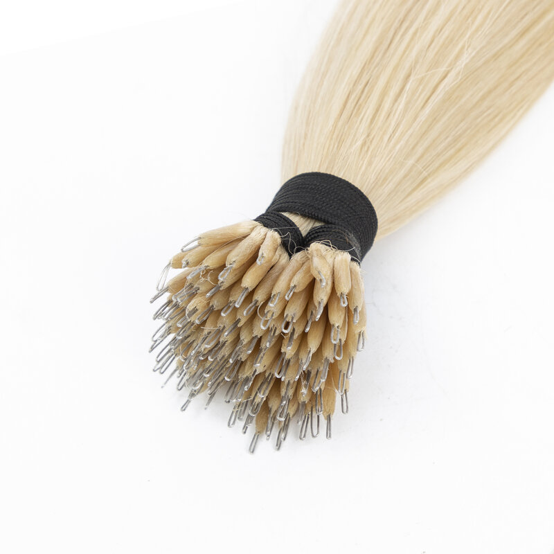 DIO-Extensions de cheveux humains droites sur mesure, cheveux Remy brésiliens naturels, blond ktOmbre, 1g par pièce, 50 pièces