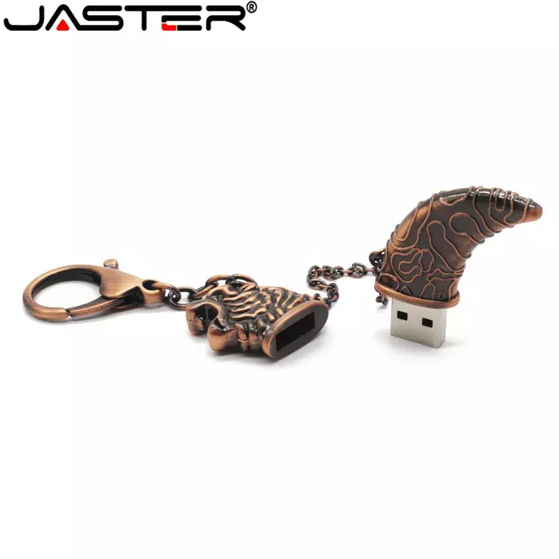 JASTER – clé USB 2.0 étanche en métal, support à mémoire de 4GB 8GB 16GB 32GB 64GB, lecteur Flash avec couteau damas, Dool, cadeau idéal