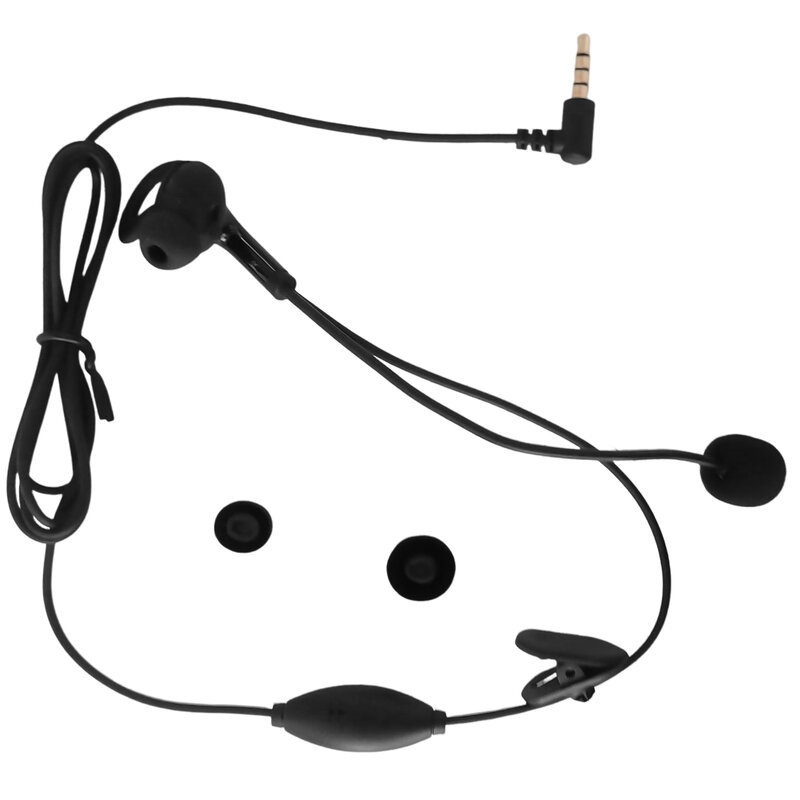 EJEAS 2Pcs 3.5mm PTT Referee In-ear Headphone Push To Talk Earphone Football Intercom Headset for V4CPLUS/V6CPRO/FBIM/V4C