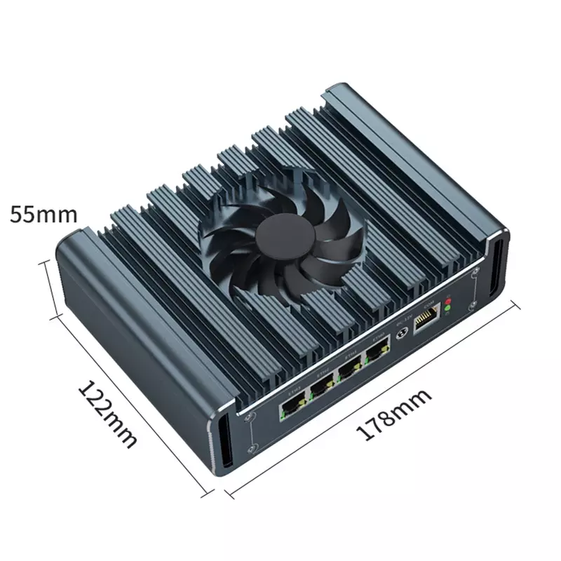 Mini PC Firewall N100 Celeron N5105 J4125 J5040, microdispositivo 4 x Ethernet, para escritorio, oficina y negocios, DP/HD