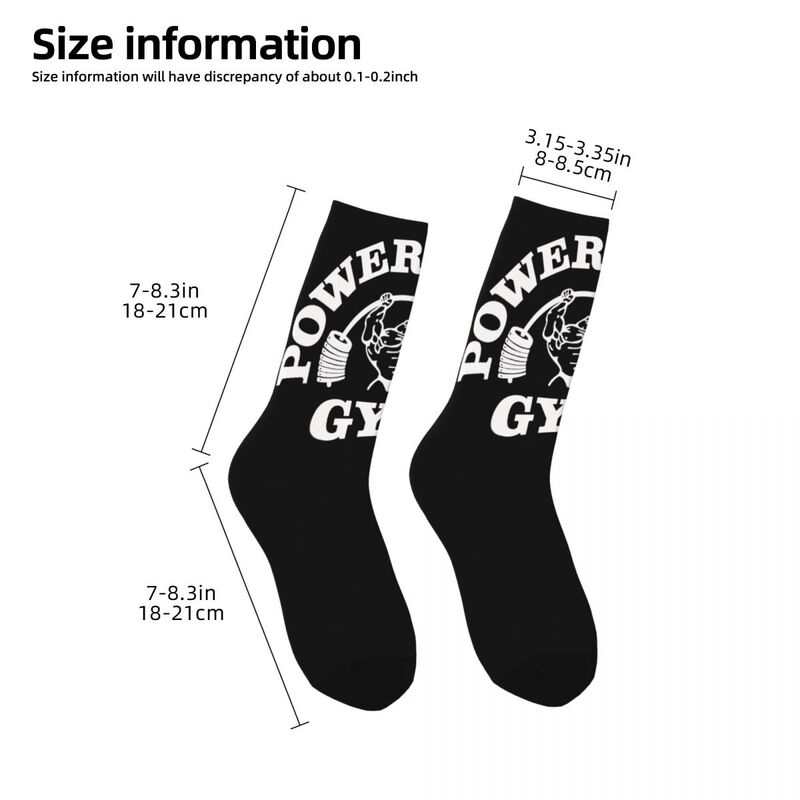 Powerhouse-calcetines con estampado divertido para hombre y mujer, medias cálidas de estilo callejero, para gimnasio, culturismo, Fitness, deportes, Invierno