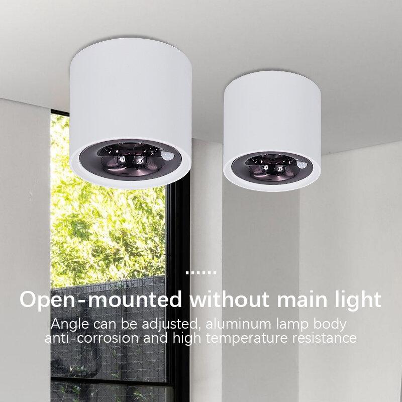 Nordic Modern LED Downlight para sala de estar, cozinha, teto Spotlight, 3 Light Color Conversion, iluminação interior