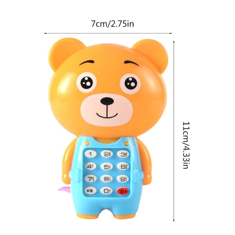 Toddler Musical Phone Toy with Music Light Interactive Mobile Phone Electronic Gift Baby Sensory Learning Education Toy