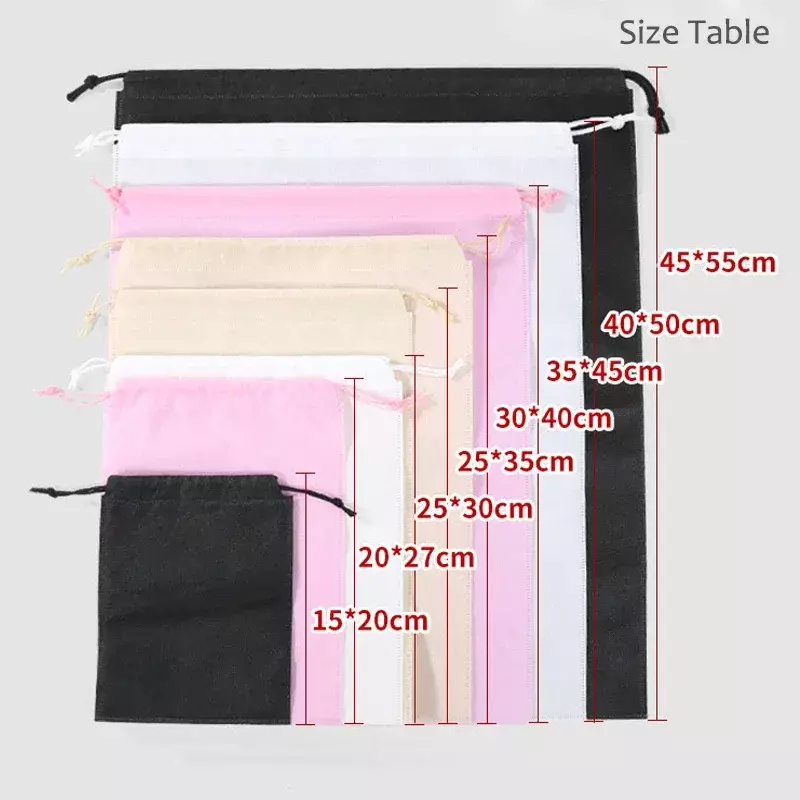 MW3 Storage Bag Non-woven Travel Pocket Drawstring Bags Dust-proof Home Supplies Storage Shoes Organizer
