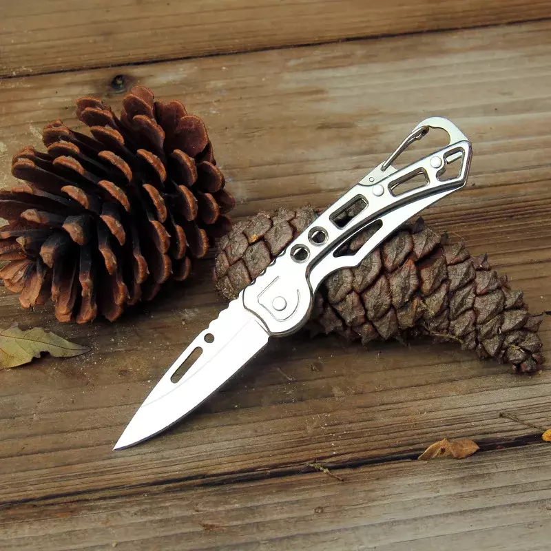 Cuchillo plegable pequeño de acero inoxidable 3CR13, cuchillo afilado, Mini cuchillo portátil multifuncional para acampar, cuchillo de bolsillo para fruta