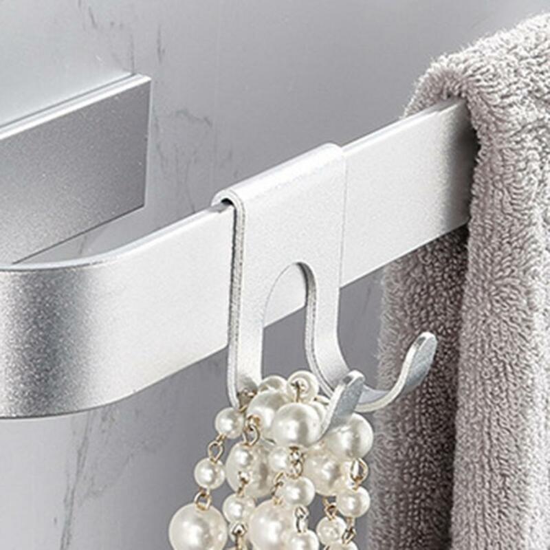 Kait dinding pencukur jenggot, kait dinding pencukur dengan colokan aluminium ringan untuk kamar mandi