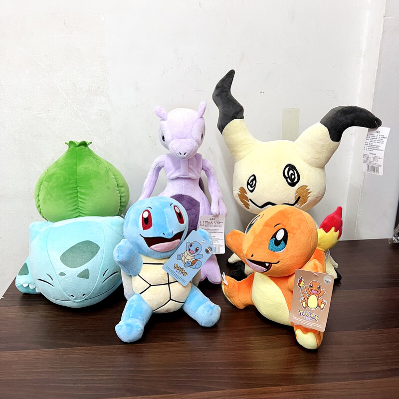 Peluche de Pokémon para niños, juguete de Anime de 47 estilos, Charmander, Squirtle, Pikachu, Bulbasaur