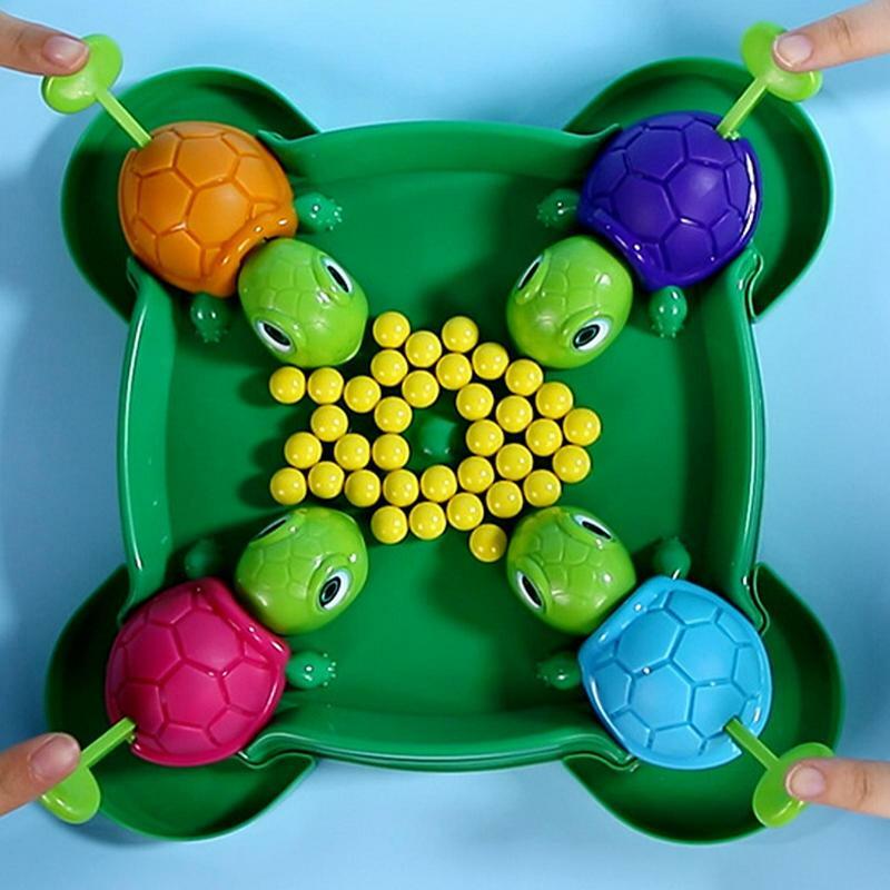 Permainan papan lapar pakan The Turtle Game orang tua-anak interaktif mainan pendidikan kura-kura papan makan permainan papan kura-kura lapar