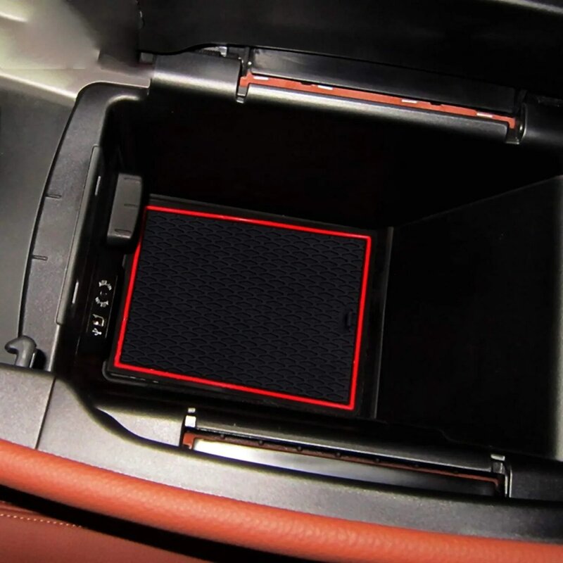 Tapis de porte-gobelet antidérapant pour intérieur de voiture, tapis de fente de porte en caoutchouc Dust-Verde, inserts pour X5, X6, F15, F16, accessoires