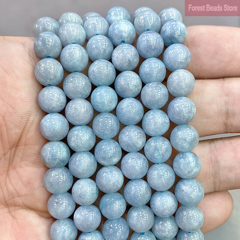 Smooth Yellow Chalcedony Natural Stone Round Beads for Jewelry Making Diy Bracelet Necklace Ear Studs 15" Strand 6 8 10 12MM