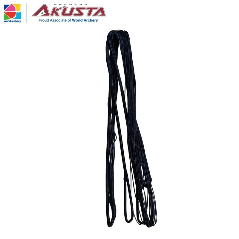 Cuerda de arco recurvo Akusta, Material de vuelo rápido BCY 652, 12/14/16/18 hebras, uso negro para arco de 48-70 pulgadas