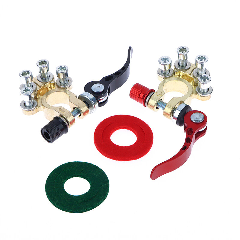 1 Pair 12V 24V Automotive Car Top Post Battery Terminals Wire Cable Clamp Quick Release Disconnect Car Battery Terminal Connecto