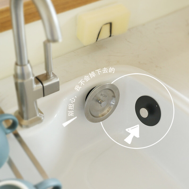 Cucina Magnetic Sink Cover Rack lavello Stopper Storage Holder mensola di copertura di scarico a parete per accessori per lavabo da bagno