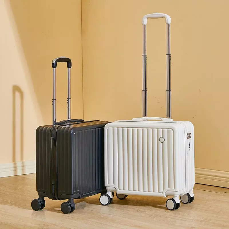 Mini-Gepäck mit Passwort Leder koffer für Frauen, Universal rad, leichte, kleine Boarding-Tasche, Trolley, 8"
