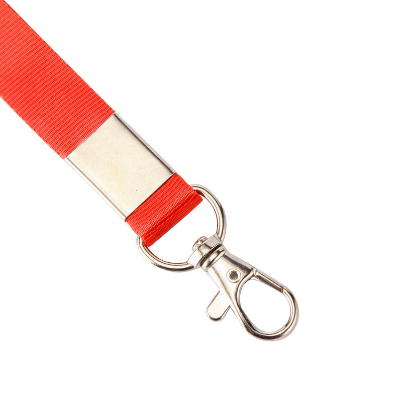 Solid Color Keychain Lanyard for Work Card Badge Holder ID Tag Business Visitor Card Neck Strap Staff Employee's Pass Card Keys
