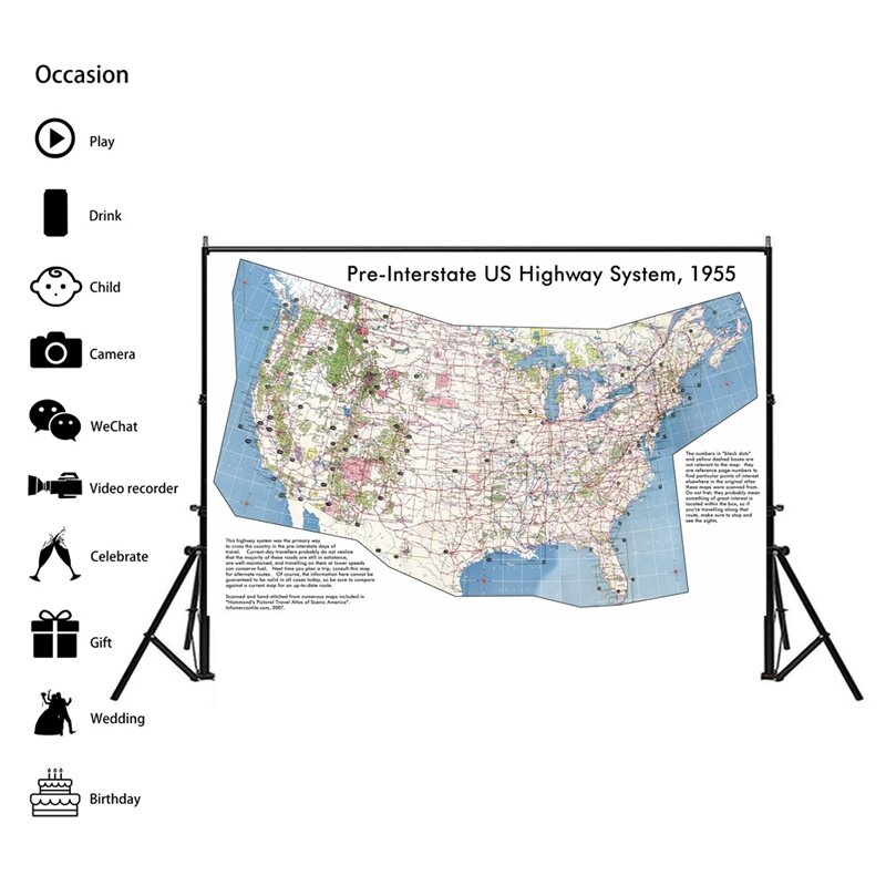 3*2 füße Vereinigten Staaten Karte Welt Karte Wand Decor Detaillierte Antikes Plakat Wand Diagramm Kraft Papier Karte von welt Büro Liefert