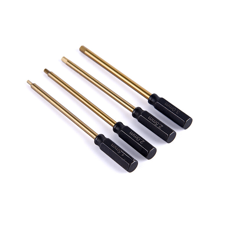 4 PCS Hexagon Screw Driver Bit Hex Screwdriver Tools Set Kit for RC Drone Cars Truck Boat Airplane Toy Model TH22940