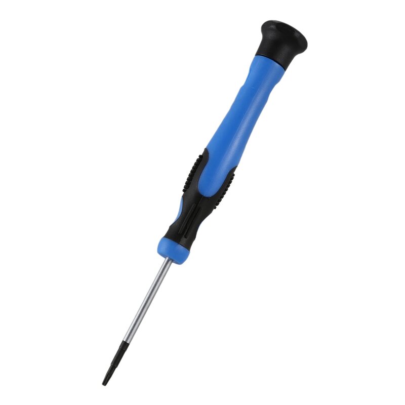 T6 Segurança Torx Screwdriver, azul e preto, punho antiderrapante, ponta do ímã