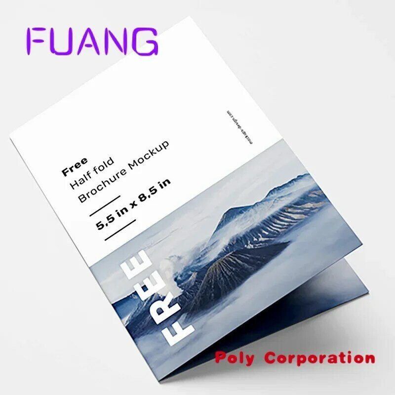 Custom  Company Manual Voucher Booklet Offset Printing Folding Brochure Film Lamination Chart Paper Customized Printing Service