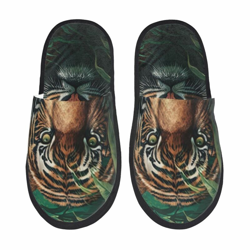 Tiger Jungle Slipper For Women Men Fluffy Winter Warm Slippers Indoor Slippers