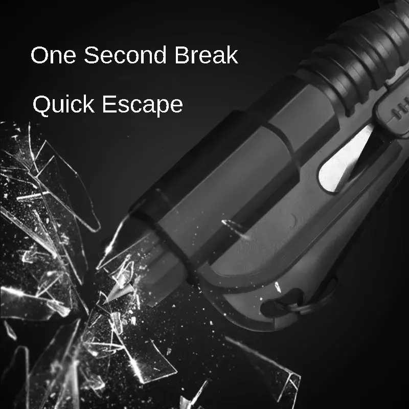 Martillo de seguridad para coche, herramienta de Escape 3 en 1, rompeventanas, cortador de cinturón de seguridad, martillo de emergencia compacto, accesorios para coche