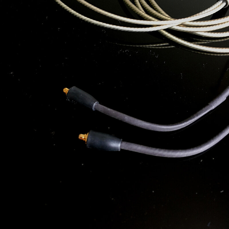 Cable de Audio Chapado en plata con micrófono para FiiO FH3 FX15 JD7 FDX FH15 FH9 FH5s Pro FF5 FH11 FA7S