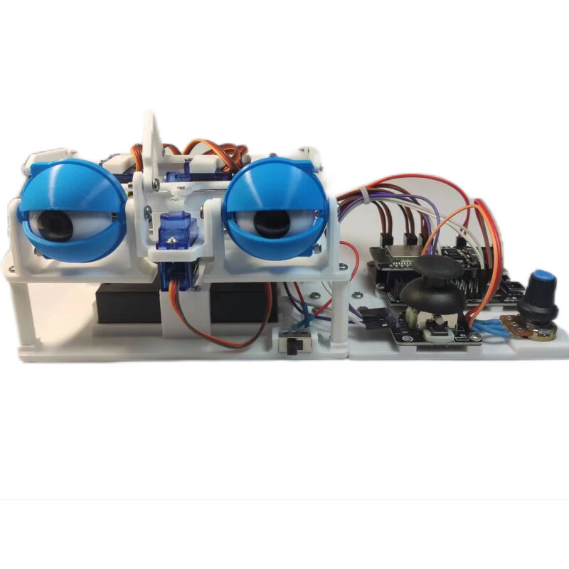 مجموعة عيون روبوت قابلة للبرمجة ، تحكم بتطبيق وتحكم جوي ، SG90 ، طباعة ثلاثية الأبعاد ، اردوينو ، تصنعها بنفسك