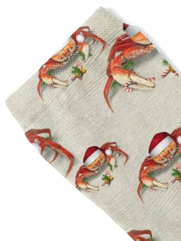 Christmas Crab Socks funny sock hockey luxury short Men's Socks Women's