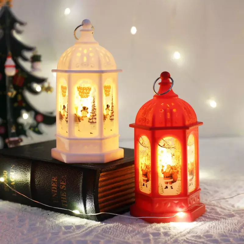 Weihnachten ältere Schneemann leuchten kleine Öllampe Weihnachts geschenk dekorative LED-Lichter tragbare elektronische Beleuchtung Nachtlicht