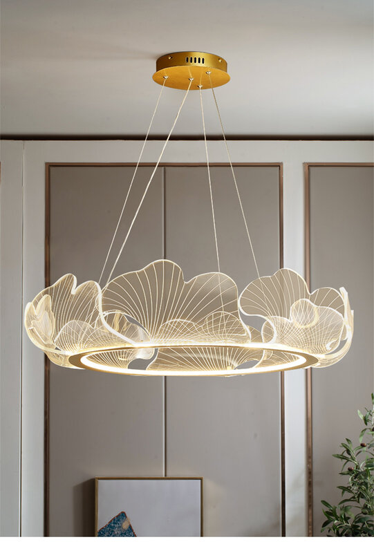 Mooskolin Modern Led chandelier For Living room Bedroom Dining room Kitchen Acrylic Lotus Lustres de Led Suspension Luminaire