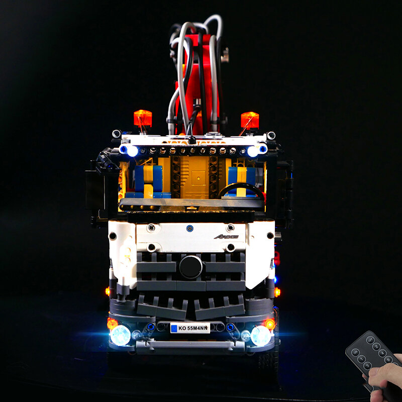 RC LED Light Kit para Lego, MBZ Arocs, 3245, 20005, caminhão, blocos de construção técnicos, brinquedo, apenas luz LED sem blocos, 42043